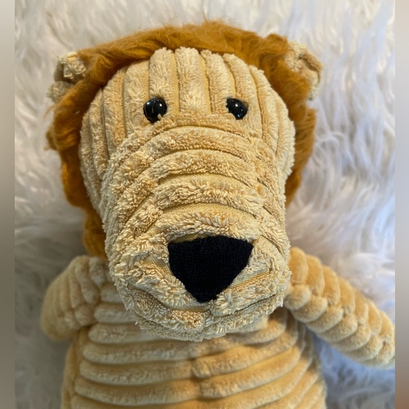 Jellycat Plush Lion Corey Roy 14” Medium Corduroy Floppy Gold Tan Stuffed Animal - Picture 3 of 9